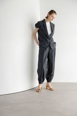 ＜ebure (Women)＞【送料無料】ライトトロピカルウールジャケット　４３１０４００１６８