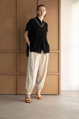 ＜ebure (Women)＞ナチュラルテープニットトップス　４３１０８００２０２