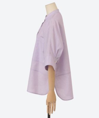 コットンリネンストライプシャツ 4310700573 | ebure (Women