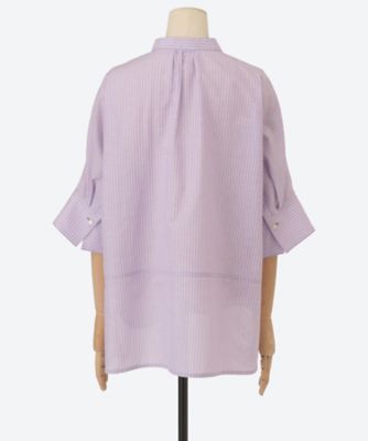 コットンリネンストライプシャツ 4310700573 | ebure (Women