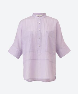 コットンリネンストライプシャツ 4310700573 | ebure (Women