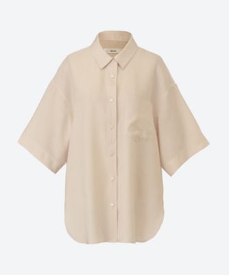 ＜ebure (Women)＞リネンアセテートシャツ　４３１０７００５７４