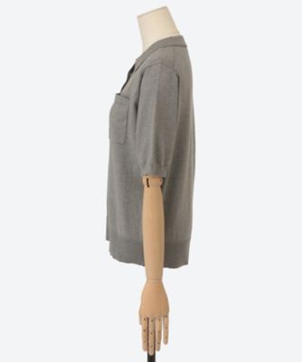 ebure エブール ハイクラスコンパクトコットンポロカラーニット 26SS
