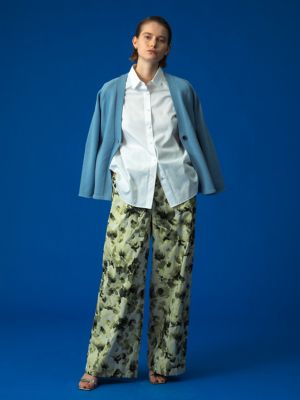 ＜ebure (Women)＞フラワータフタパンツ　４３１０６００６１５