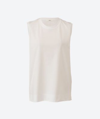 ＜ebure (Women)＞スーピマコットンスタンダードノースリーブトップス　９９１０９００４４８