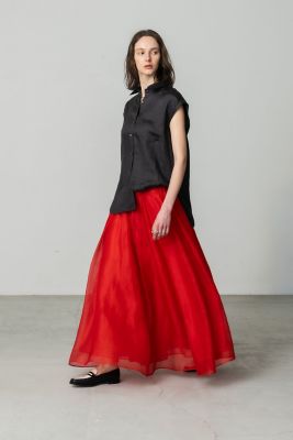 ＜ebure (Women)＞リネンシルクシアー　スカート　４３１０５００２２３