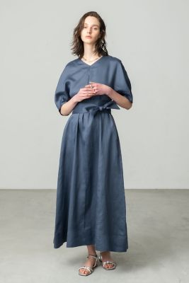 ＜ebure (Women)＞ラミーサテンワンピース　４３１０３００３１８