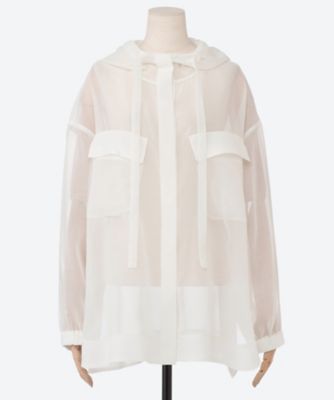 ＜ebure (Women)＞ソフトオーガンジー　ブルゾン　４３１０４００２０１