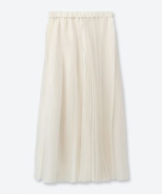 【タグ付き新品】CLANE ボリュームロングスカート マキシ丈 ホワイト CLANE VOLUME DOME SKIRT 18109-6142（ロング・マキシ丈スカート