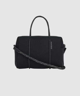 Leather―trimmed canvas tote S | LUDLOW