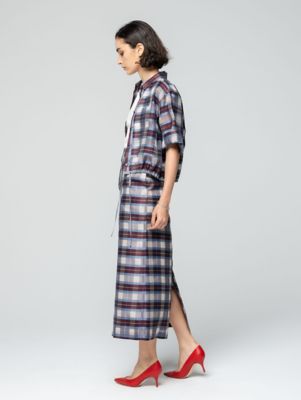 シアーチェックスカート 4410500110 | ebure (Women
