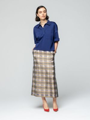 シアーチェックスカート 4410500110 | ebure (Women