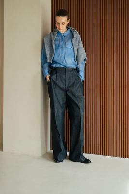 美品 エブール オーガニックシアーコットンジャケット ベルト付 グレー ebure (Women) / エブール TOP | レディース | ファッション・服