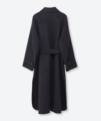 リュクスシャルムビーバーベルト付きロングコート