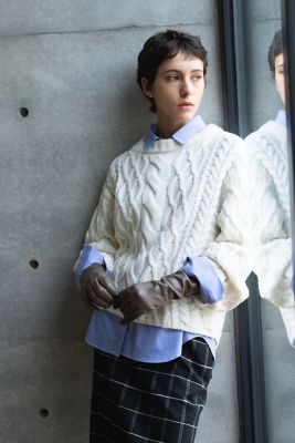 極美品♪ebure エブール コットンVネックブラウス 38 チャコールグレー ebure (Women) / エブール TOP | レディース | ファッション・服