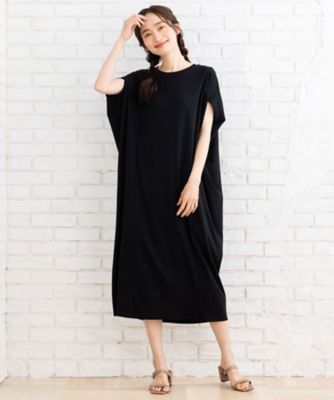 【SALE】【送料無料】sab street my standard (Women/大きいサイズ)/サブストリート マイスタンダード FONTLAB コクーンシルエットカットワンピース 33-36-9496 ブラック(00) ワンピース・ドレス【三越伊勢丹/公式】