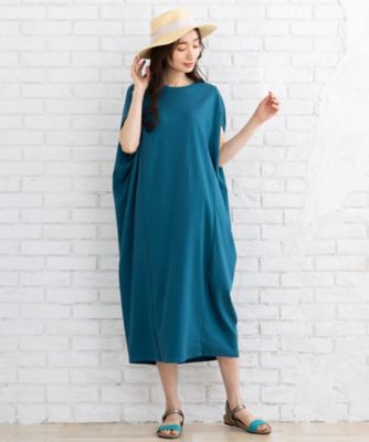 【SALE】【送料無料】sab street my standard (Women/大きいサイズ)/サブストリート マイスタンダード FONTLAB コクーンシルエットカットワンピース 33-36-9496 グリーン(60) ワンピース・ドレス【三越伊勢丹/公式】