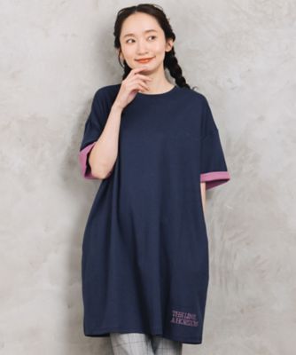 FONTLAB リバーカラー刺繍チュニック 33ー36ー9734