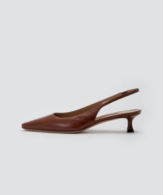 ＜PELLICO (Women)＞ＶＥＮＥＲＥ　バックスリングパンプス　３．５ｃｍ　ＢＲＯＷＮ　３３３７ＡＬＩＡＳ　ＳＯＦＴ