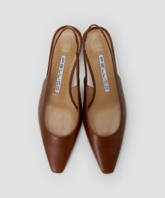 VENERE バックスリングパンプス 3．5cm BROWN