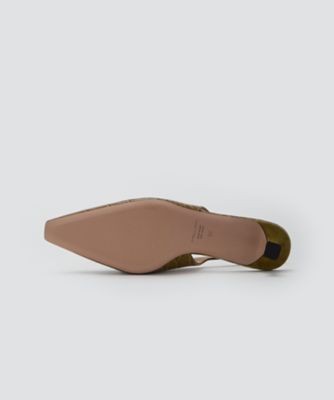 VENERE バックスリングパンプス 3．5cm OLIVE