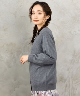 カラーステッチニットカーディガン