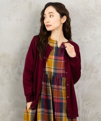＜sab street my standard (Women/大きいサイズ)＞カラーステッチニットカーディガン