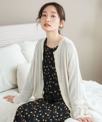 ＜sab street my standard (Women/大きいサイズ)＞ＦＯＮＴＬＡＢ　配色シアークルーネックカーディガン　３３ー５０ー１３２６