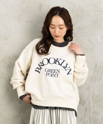 ＜sab street my standard (Women/大きいサイズ)＞【ＦＯＮＴＬＡＢ】　スウェットライクロゴニット　３３ー５１ー１２３６