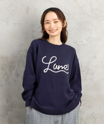 その他ブランド / 50s/Anderson/レタードニット/チェーンステッチ/ウール/BLK/無地 チェーンステッチロゴニット プラスサイズ 33－51－1257 | sab