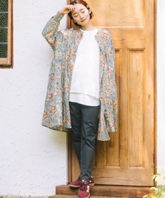 FONTLAB フラワーレースジャカードニット プラスサイズ 33ー