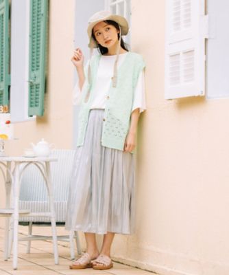 ＭＡＤＥ　ＩＮ　ＪＡＰＡＮ　ｃａｍｉｆｉｎｅホールガーメントアイレットニットベスト　３３ー５３ー１２７４