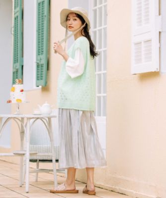 ＭＡＤＥ　ＩＮ　ＪＡＰＡＮ　ｃａｍｉｆｉｎｅホールガーメントアイレットニットベスト　３３ー５３ー１２７４