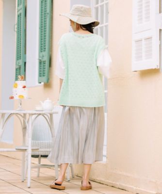 ＭＡＤＥ　ＩＮ　ＪＡＰＡＮ　ｃａｍｉｆｉｎｅホールガーメントアイレットニットベスト　３３ー５３ー１２７４