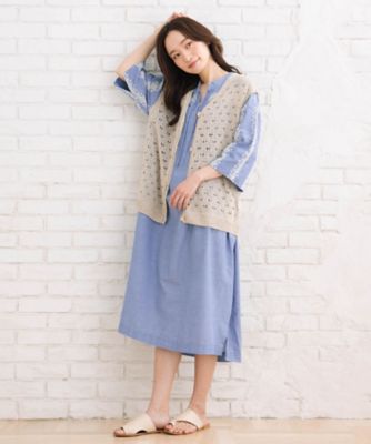 ＭＡＤＥ　ＩＮ　ＪＡＰＡＮ　ｃａｍｉｆｉｎｅホールガーメントアイレットニットベスト　３３ー５３ー１２７４