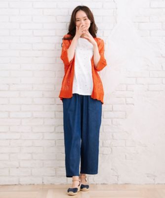 ＭＡＤＥ　ＩＮ　ＪＡＰＡＮ　ストローヤーンホールガーメント透かし編みボレロ　３３５３１２７６