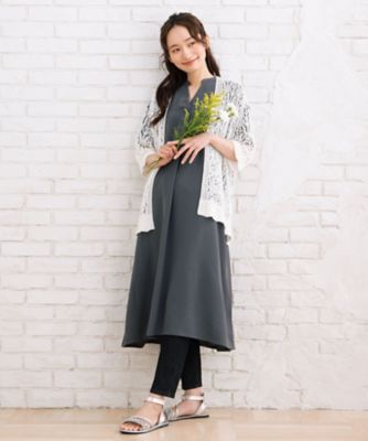 ＭＡＤＥ　ＩＮ　ＪＡＰＡＮ　ストローヤーンホールガーメント透かし編みボレロ　３３５３１２７６