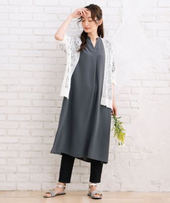 ＭＡＤＥ　ＩＮ　ＪＡＰＡＮ　ストローヤーンホールガーメント透かし編みボレロ　３３５３１２７６