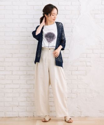 ＭＡＤＥ　ＩＮ　ＪＡＰＡＮ　ストローヤーンホールガーメント透かし編みボレロ　３３５３１２７６