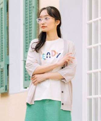 ＜sab street my standard (Women/大きいサイズ)＞ＦＯＮＴＬＡＢ　ＣＯＯＬ・ＵＶ　シアーラインＶネックカーディガン　３３ー５３ー１２７８