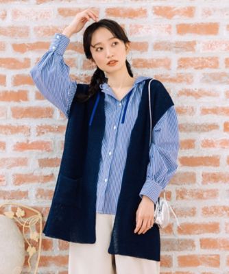 sab street my standard (Women/大きいサイズ)/サブストリート　マイスタンダード ＭＡＤＥ　ＩＮ　ＪＡＰＡＮ　ストローヤーンベスト　３３ー５４ー１２７２