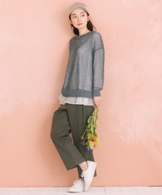 Maさん専用ページ★ FONTLAB メッシュニット×シフォンヘムインナーアンサンブル