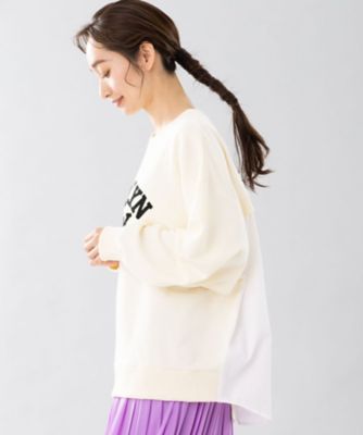 ＜sab street my standard (Women/大きいサイズ)＞ＦＯＮＴＬＡＢ　シャツ切り替えカレッジロゴスウェット　３３－６１－２２５１
