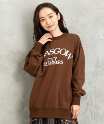＜sab street my standard (Women/大きいサイズ)＞裏起毛ロゴスウェット　３３－１２－１３６０