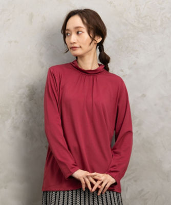 ＜sab street my standard (Women/大きいサイズ)＞【吸湿・発熱】ベア天モックネックインナー　３３ー６１ー２４２０