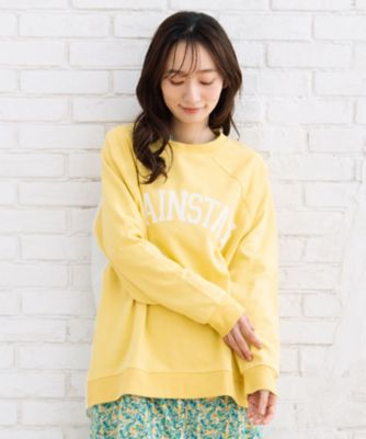 ＜sab street my standard (Women/大きいサイズ)＞ＦＯＮＴＬＡＢ　カレッジロゴシャツコンビスウェット　３３ー６１ー２５５１