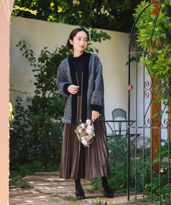 MARK&LONA 裏起毛モックネックインナー マークアンドロナ モックネックシャツ 裏微起毛素材 44 マークアンドロ