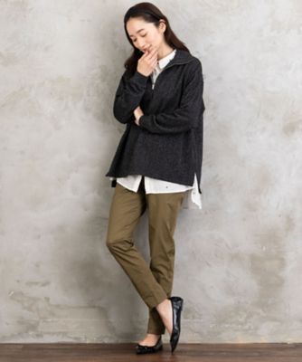 FONTLAB ラメ裏毛ハーフジップスウェット 33ー61ー2629