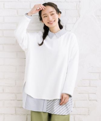 ＜sab street my standard (Women/大きいサイズ)＞ＵＶ・吸汗速乾　ラウンドクルーネックプルオーバー　３３ー６１ー２６３２