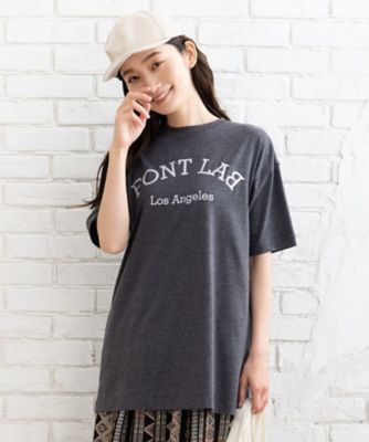 ＜sab street my standard (Women/大きいサイズ)＞ＦＯＮＴＬＡＢ　ＦＯＮＴＬＡＢプリントロゴＴシャツ